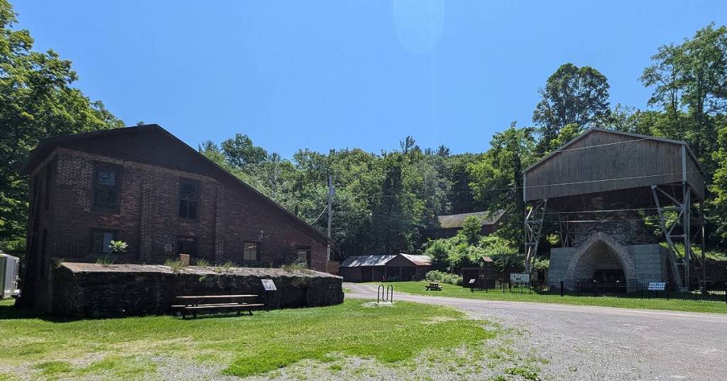 Copake Ironworks Museum and restored furnace. 