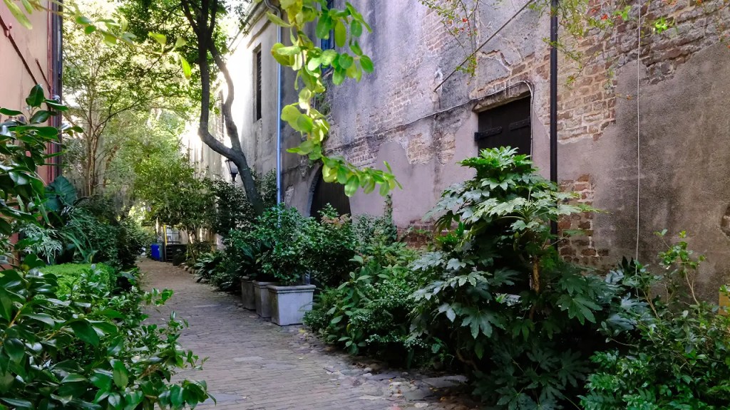 Cobblestone Walkway in Charleston, SC. 