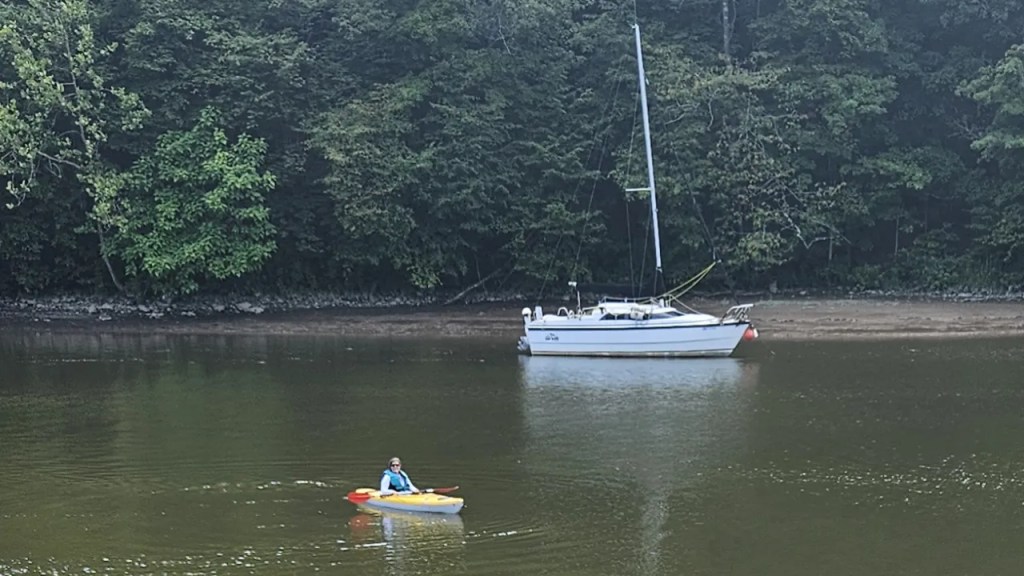 Kayaking on the Catskill Creek in NY
