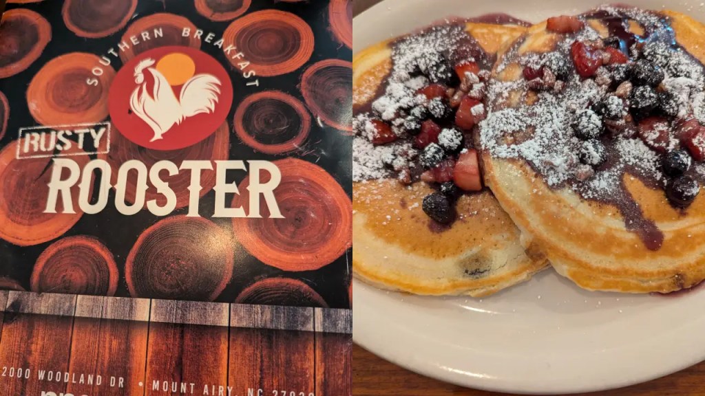 Breakfast at the Rusty Rooster in Mt. Airy NC