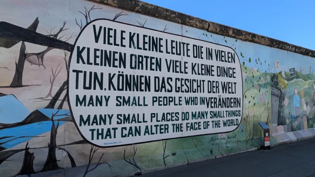 One Artist's Panel on the East side of the Berlin Wall